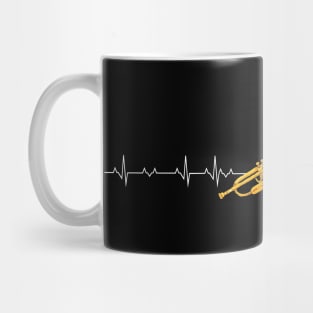 Trumpet heartbeat Mug